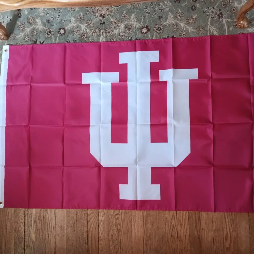 Indiana Hoosiers NCAA 3X5 Feet Flag Banner Wall Decor or Pole Hang